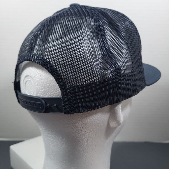 Trap Golf Embroidered Snapback Hat Navy Blue Trucker Mesh NWT - Picture 4 of 12